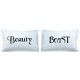 Beauty and Beast Matching Pillow Cases