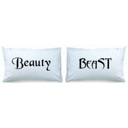 Beauty and Beast Matching Pillow Cases