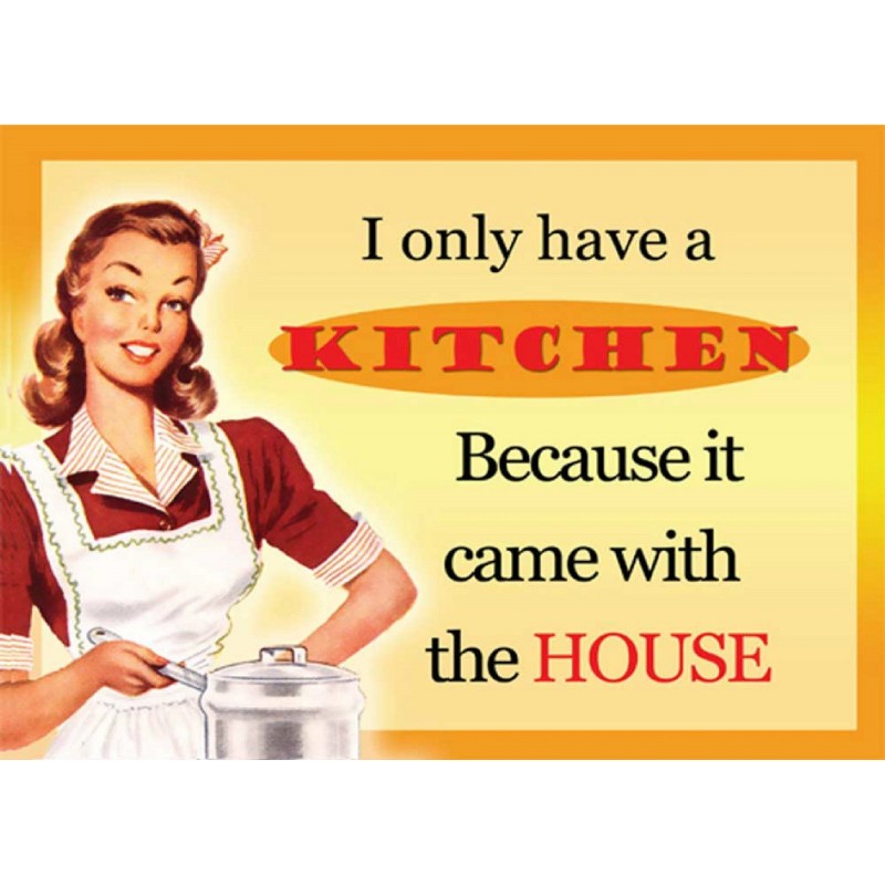 I Only Have a Kitchen Because it Came With the house Metal Sign - The